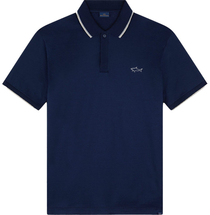 DOUBLE MERCERISED JERSEY COTTON POLO SHIRT