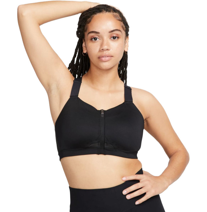 W NK DF ALPHA ZIP-FRONT BRA