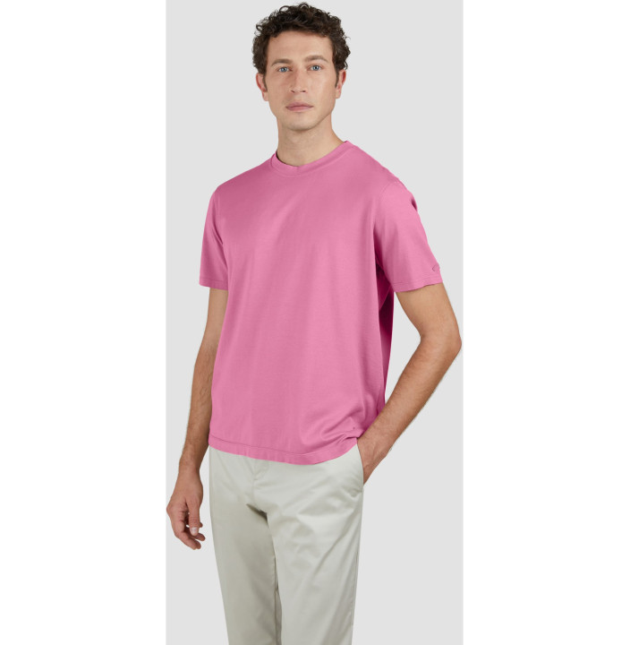 MOON BADGE GARMENT DYED LIGHT JERSEY COTTON T-SHIRT