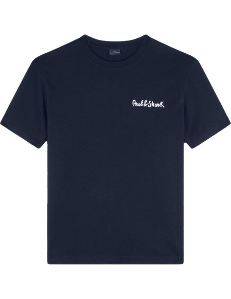 PRINTED PAUL&SHARK COTTON JERSEY T-SHIRT