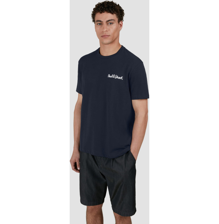 PRINTED PAUL&SHARK COTTON JERSEY T-SHIRT