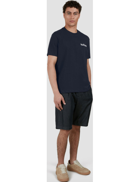 PRINTED PAUL&SHARK COTTON JERSEY T-SHIRT