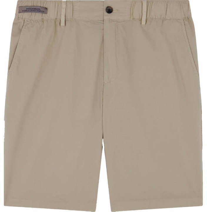 ULTRA-LIGHT POPLIN GARMENT DYED BERMUDA SHORTS