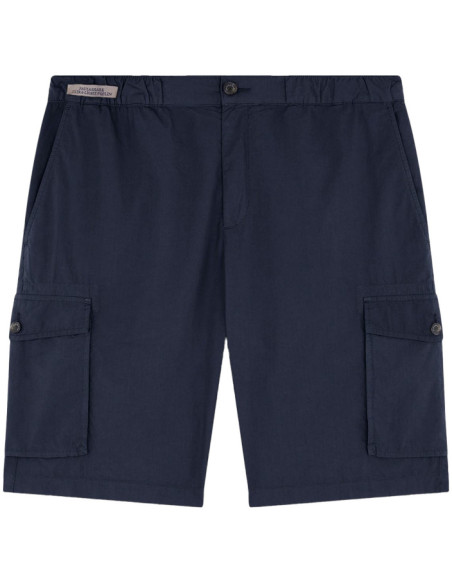 ULTRA-LIGTH POPLIN GARMENT DYED SHORTS WHITH CARGO POCKETS