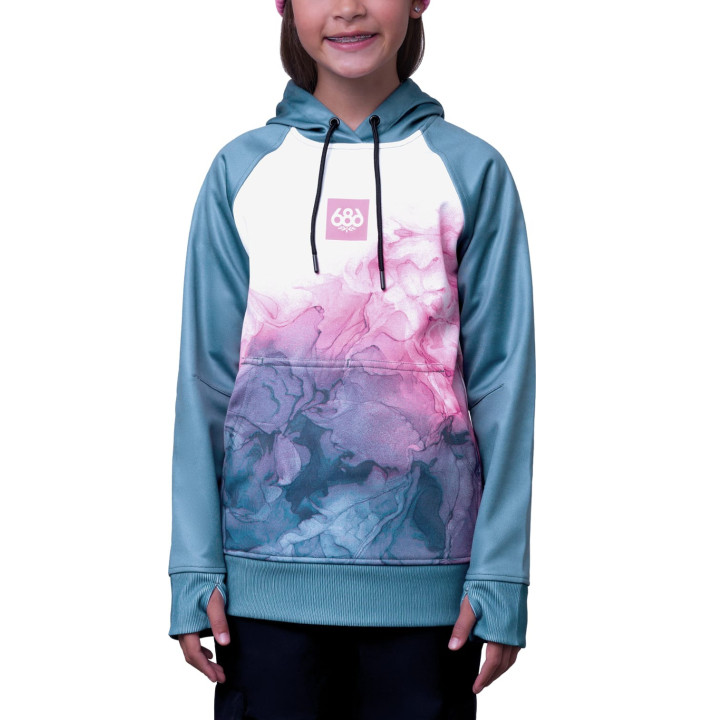 GIRLS BONDED FLC PULLOVR HOODY