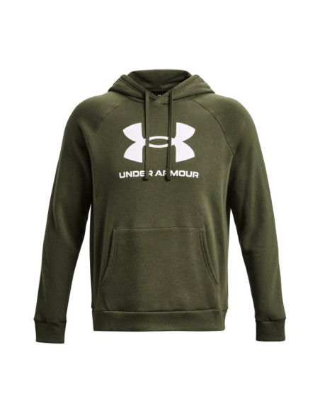 UA RIVAL FLEECE LOGO HD-GRN