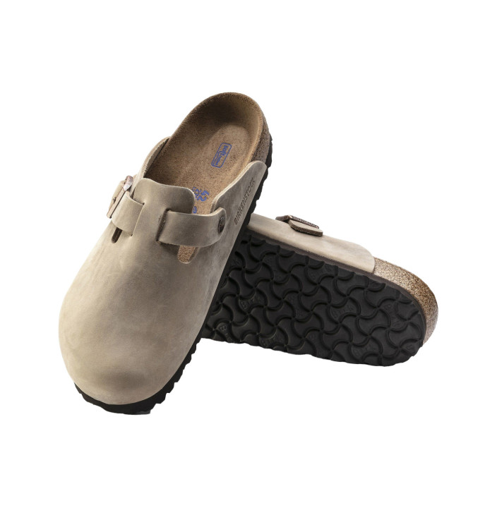BOSTON SOFT FOOTBED NATURAL LEATHER OILED
