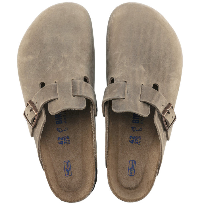 BOSTON SOFT FOOTBED NATURAL LEATHER OILED