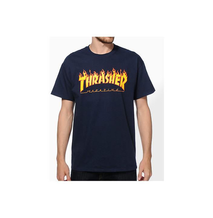 FLAME NAVY TEE