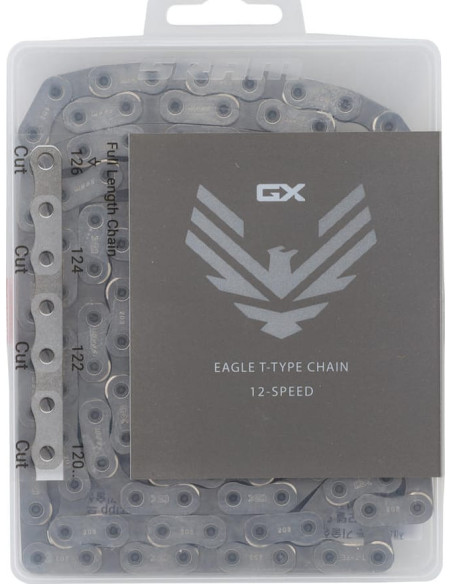 SRM CADENA GX EAGLE T-TYPE SOLIDPIN 126ES. 12V*