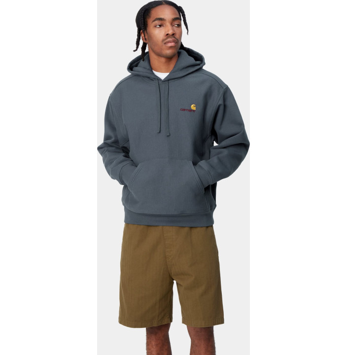 HOODED AMERICAN SCRIPT SWEAT