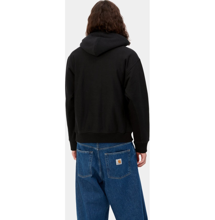 HOODED AMERICAN SCRIPT SWEAT