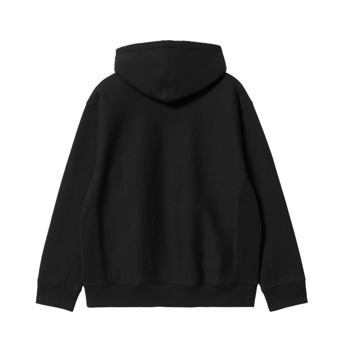 HOODED AMERICAN SCRIPT SWEAT