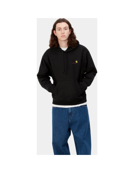 HOODED AMERICAN SCRIPT SWEAT