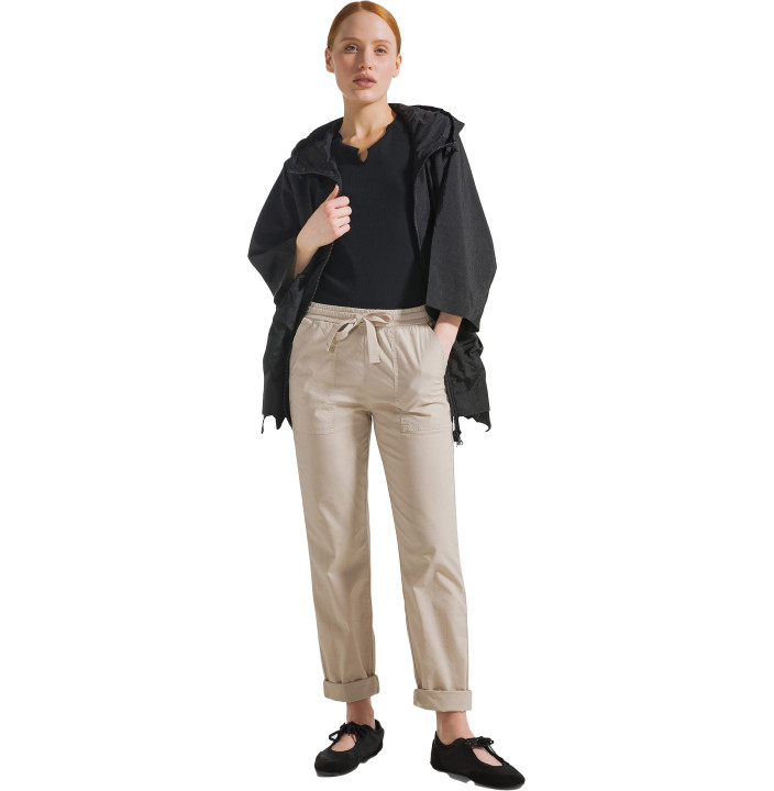 PANTALONE DRITTO IN POPELINE