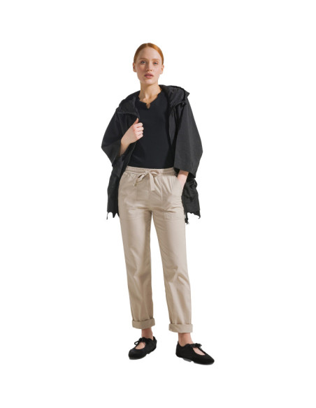 PANTALONE DRITTO IN POPELINE