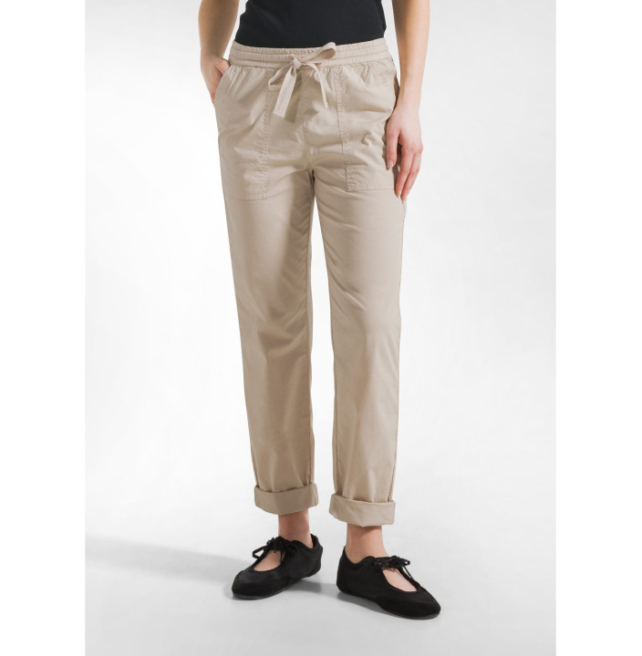 PANTALONE DRITTO IN POPELINE