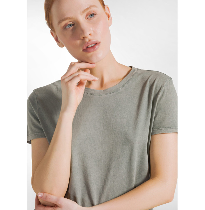 T-SHIRT EFFETTO MARMO