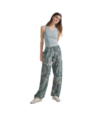 PANTALONE CARGO IN POPELINE