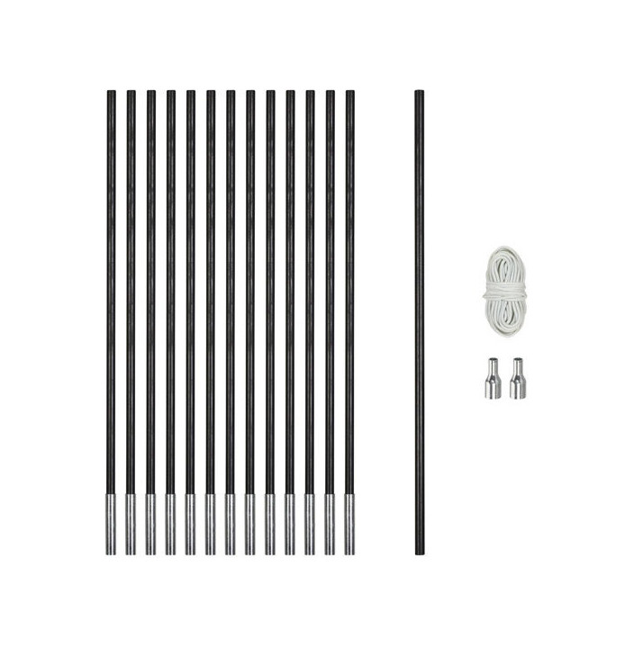 FIBERGLAS POLE KIT 11MM X 700CM