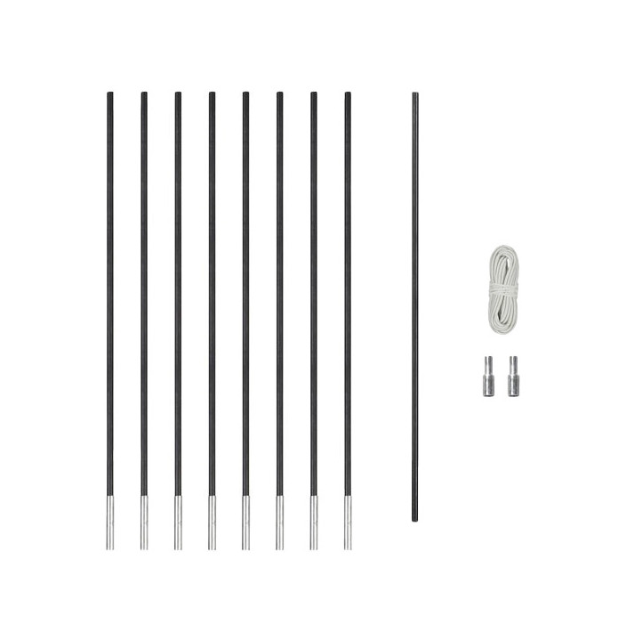 FIBERGLAS POLE KIT 13MM X 700CM