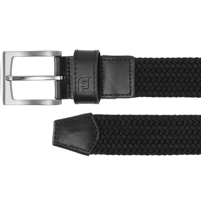 FJ BLACK BRAIDED BELT - REG