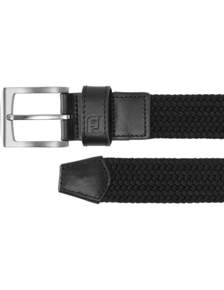 FJ BLACK BRAIDED BELT - REG FJ BLACK BRAIDED BELT - REG