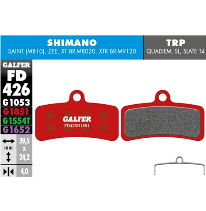 MTB BRAKE PAD SHIMANO SAINT - ZEE - FD426G
