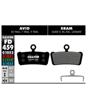 MTB BRAKE PADS SRAM GUIDE / AVID XO TRAI - FD459G