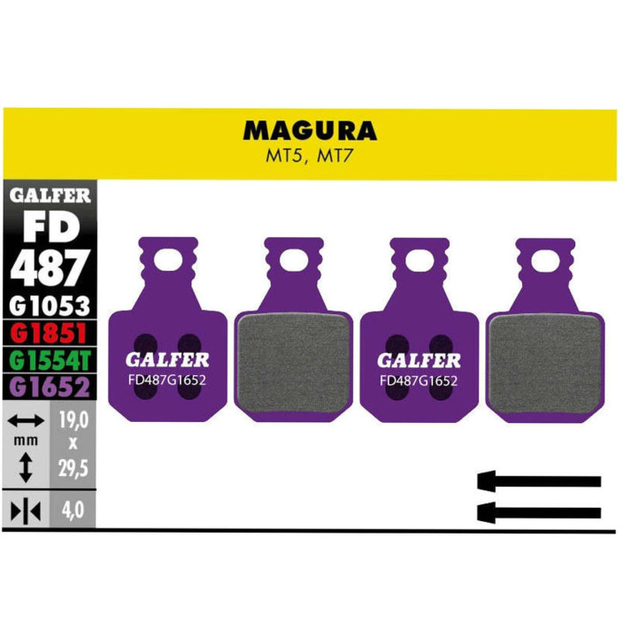 E-BIKE BRAKE PAD MAGURA MT5 - MT7 4 PADS