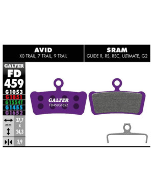 E-BIKE BRAKE PAD SRAM GUIDE / AVID XO TRAI - FD459G