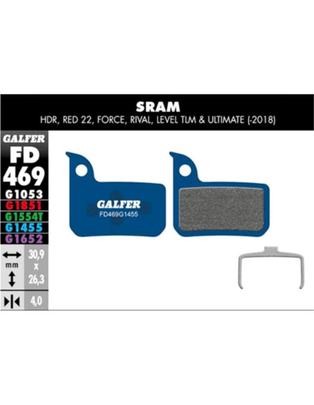 ROAD BRAKE PAD SRAM RED 22 - LEVEL - FD469G