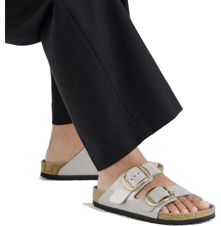 ARIZONA BIG BUCKLE NATURAL LEATHER PATENT