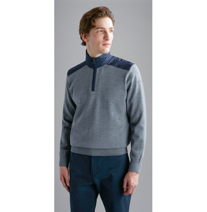MEN'S ZIPPED PULLOVER    