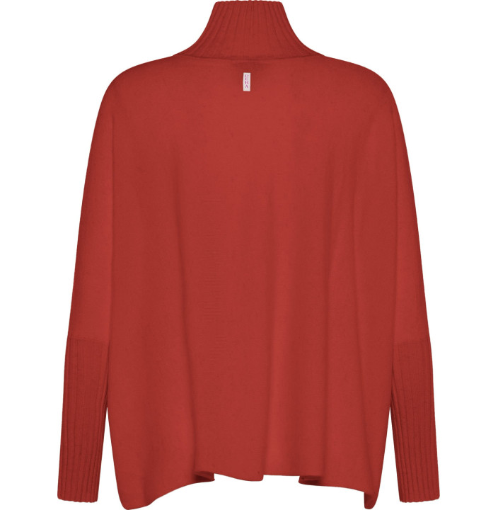 CASHMERE BLEND HIGH NECK SWEATER