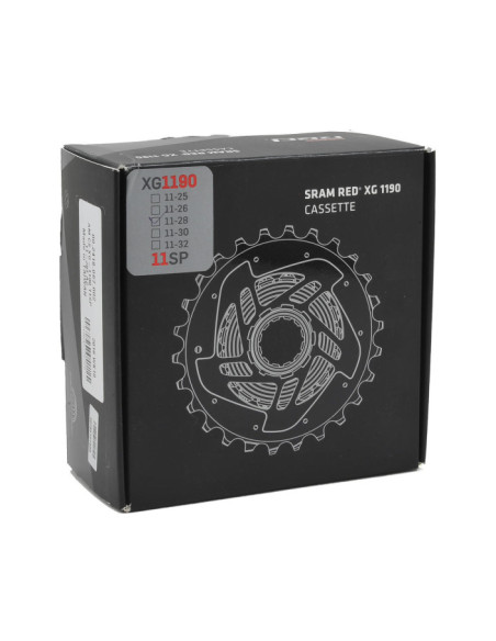 SRM CASSETTE XG-1190 11-28 RED 11V   E-TAP