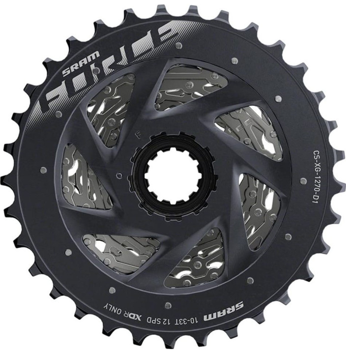SRM CASSETTE XG1270 10-33 SILVER  FORCE   AXS  D1