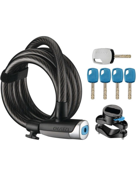 ANTIRROBO GIANT SURELOCK FLEX ESPIRAL LLAVE 12