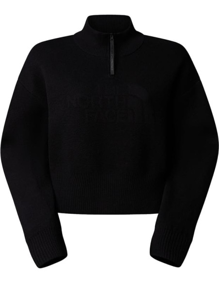 W HALF-ZIP LOGO SWEATER - AP