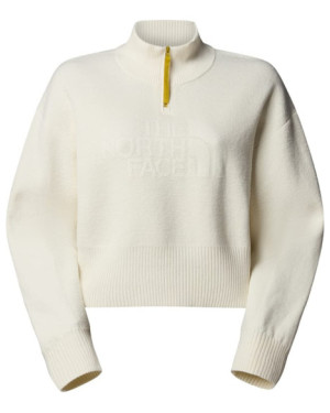 W HALF-ZIP LOGO SWEATER - AP
