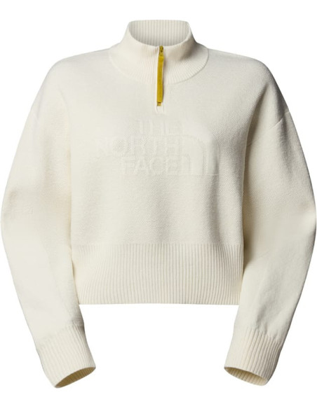 W HALF-ZIP LOGO SWEATER - AP