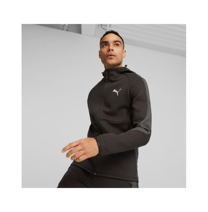 EVOSTRIPE FULL-ZIP HOODIE DK