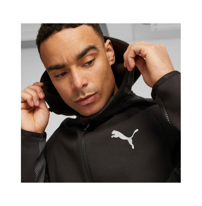 EVOSTRIPE FULL-ZIP HOODIE DK