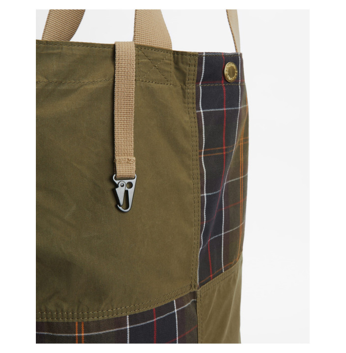 BARBOUR TRANSPORT PATCHWORK TOTE BAG