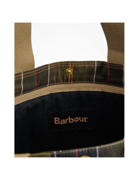 BARBOUR TRANSPORT PATCHWORK TOTE BAG