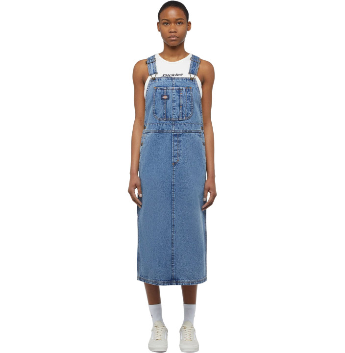 DICKIES BIB LONG OVERALL DRESS W