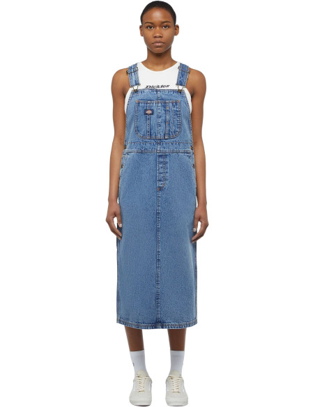 DICKIES BIB LONG OVERALL DRESS W