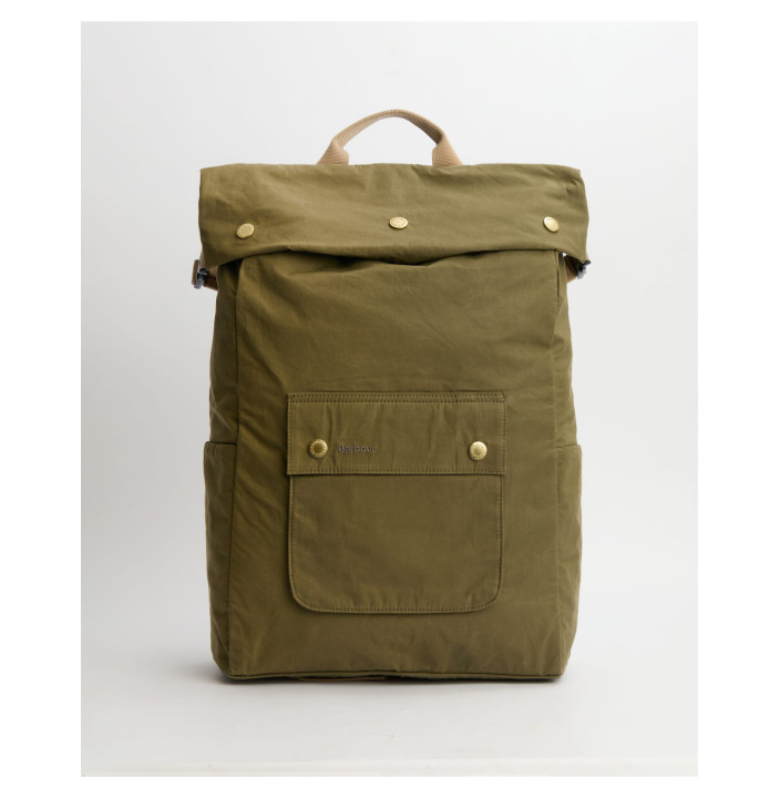 BARBOUR TRANSPORT FOLDOVER BACKPACK BAG