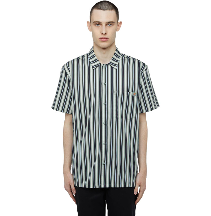 MULTI STRIPE WORK SHIRT SS