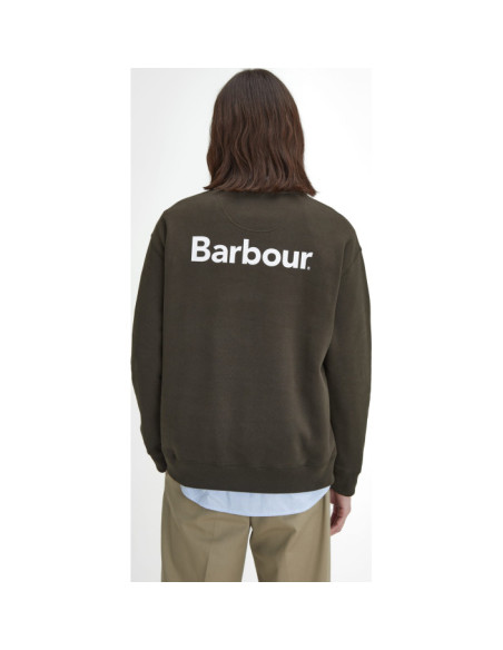 BARBOUR BRUSHED NICHOLAS OS CREW NECK SWEATSHIRT